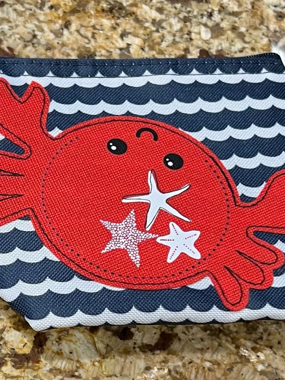 Thirty-One Kids Red Crab Reusable Snack Pouch - Charming Ocean Design